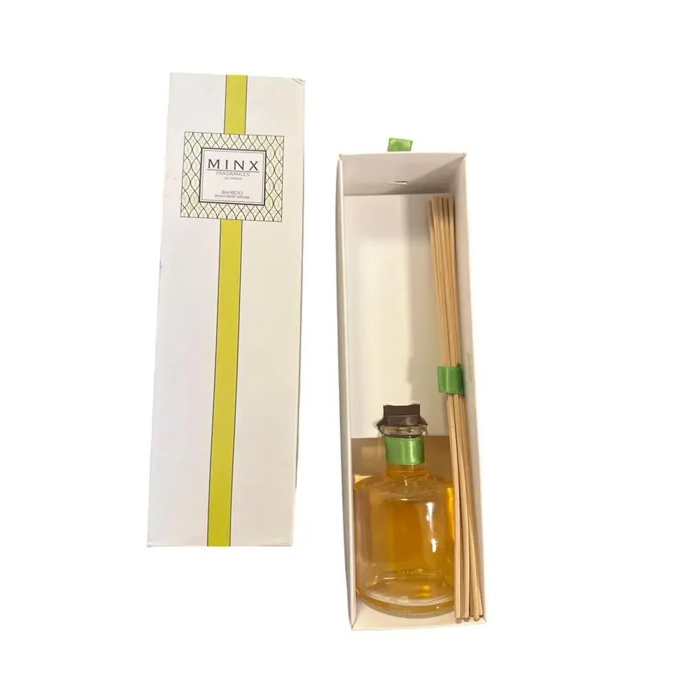 NEW Minx Fragrances Los Angeles Bamboo Aromatherapy Reed Diffuser 4.75 Fl Oz